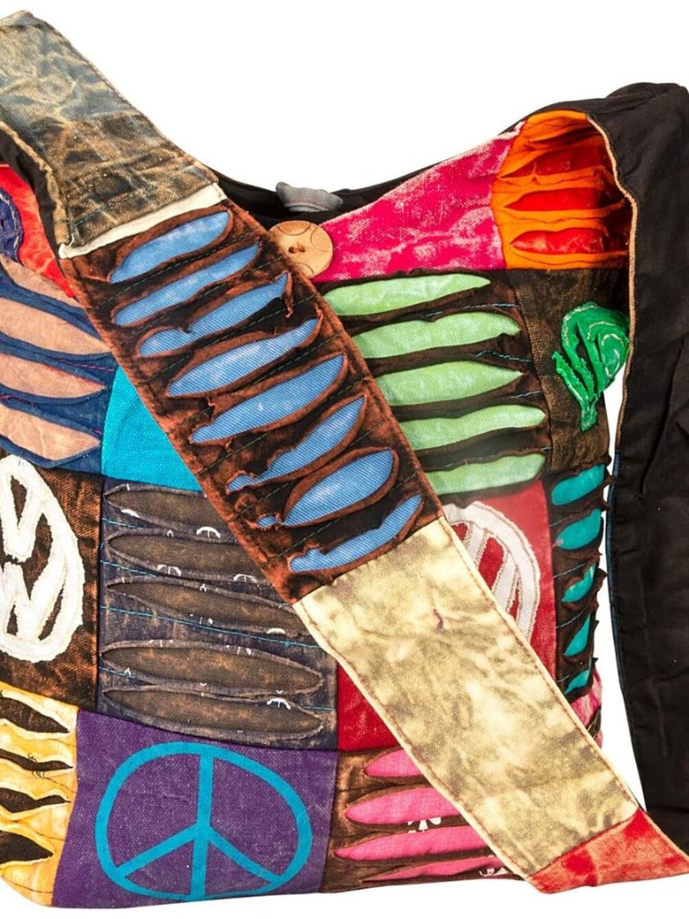 Hobo Colorful Shoulder Bag Women Sling Slouch Hippie Boho Peace